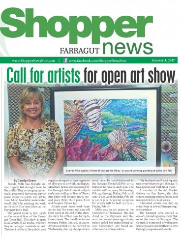 Entering my work at the 2017 Fine Arts Show at the Farragut Town Hall